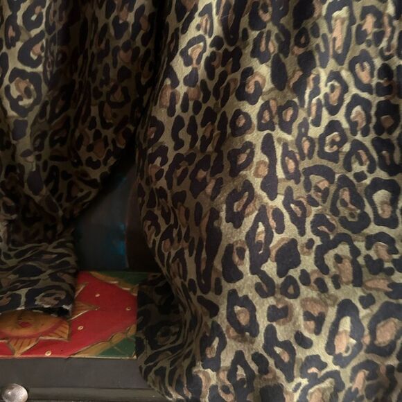 Y2K Leopard Print Blouse Small - Picture 4 of 14